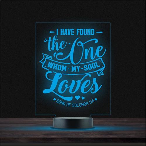 Led Lamp Met Gravering - RGB 7 Kleuren - I Have Found The One