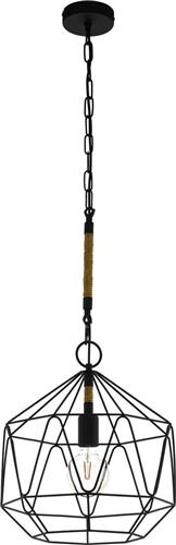 EGLO Cottingham - Hanglamp - E27 - Ø 37 cm - Zwart