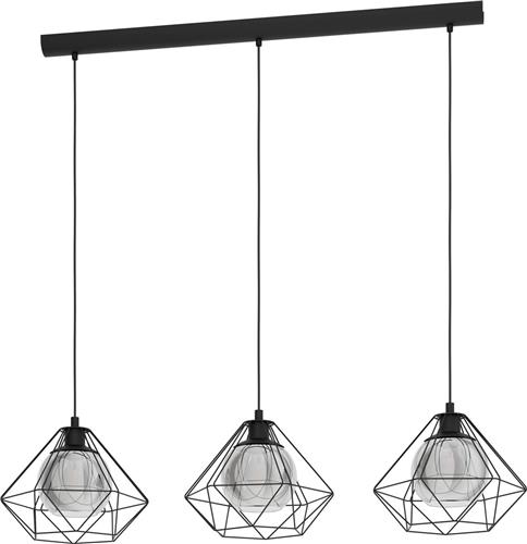 EGLO Vernham - Hanglamp - E27 - 114,5 cm - Zwart