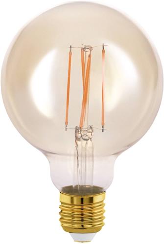 Eglo Vintage LED Kooldraadlamp  Ø 9,5 cm - E27 - Amberkleurig
