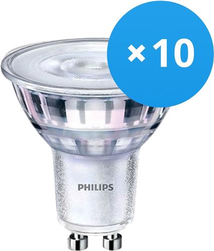 Voordeelpak 10x Philips CorePro LEDspot MV GU10 4W 827 36D | Zeer Warm Wit - Dimbaar - Vervangt 35W