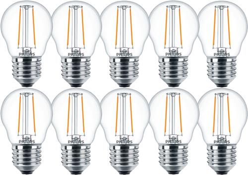 Philips CorePro LEDLuster P45 E27 2W 2700K 250lm 230V - Helder - Warm Wit - Per doos á 10 stuks