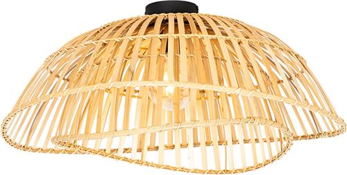 QAZQA pua - Oosterse Plafondlamp - 1 lichts - Ø 62 cm - Naturel - Woonkamer | Slaapkamer | Keuken