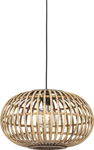 QAZQA amira - Oosterse Hanglamp - 1 lichts - Ø 44 cm - Naturel - Woonkamer | Slaapkamer | Keuken