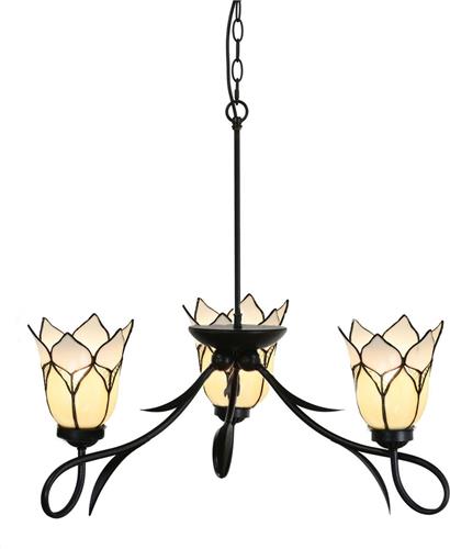 Art Deco Trade - 3 lichts Kroonluchter Lovely Flower White