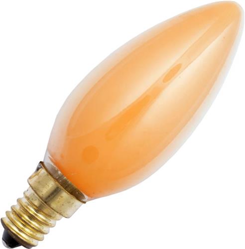 Schiefer E14 Kaars Gloeilamp | 25W Oranje 80lm 230V | Dimbaar