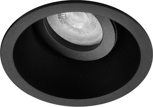 Premium Inbouwspot Heino Zwart Verdiepte ronde spot Philips Sceneswitch Met Philips LED