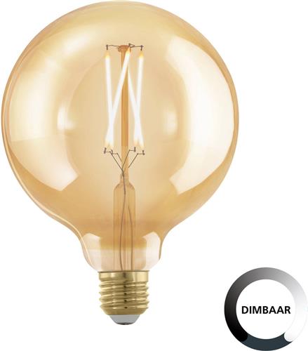 EGLO Golden Age Lichtbron - E27 - Ø 12,5 cm - Dimbaar - 4W - 1700K - Amber