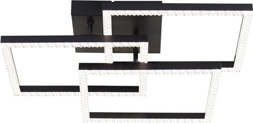 Brilliant Ranni - Plafondlamp - Crystal LED 27W - 4000K - Zwart