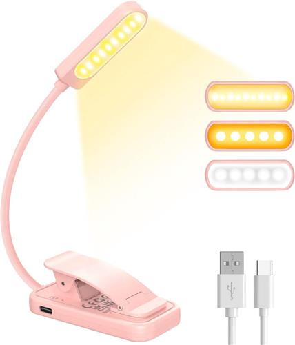 Solacis Leeslampje voor in bed - Leeslampje voor boek - Leeslampje slaapkamer - Kind - Volwassenen - Must have voor in uw kamer!
