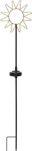 Star Trading Solar tuinprikker Sunny, LED, zon, buiten, goud, schemersensor, warm wit, 77 cm