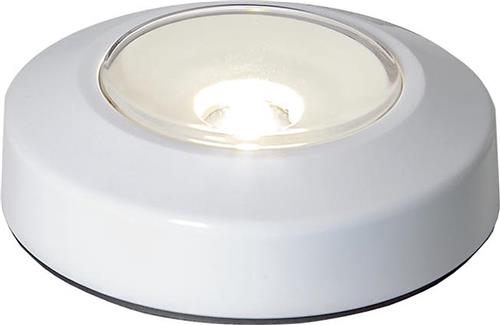 Star Trading LED nachtlampje Functioneel, oriëntatieverlichting, batterij, drukfunctie, rond, aanraakgevoelig, warm wit, Ø 6,9 cm