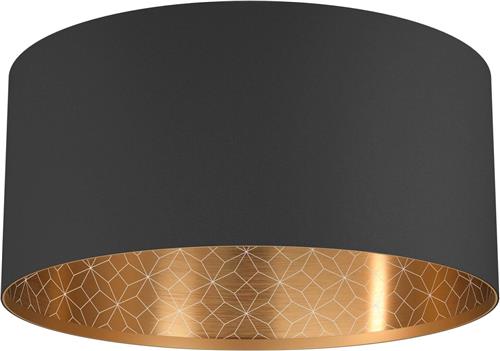 EGLO Zaragoza Plafondlamp - E27 - Ø 47,5 cm - Zwart/Goud