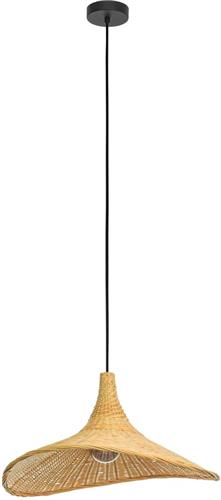 EGLO Haxey Hanglamp - E27 - Ø 50 cm - Zwart/Hout