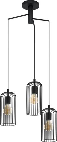 EGLO Roccamena 1 Hanglamp - E27 - Ø 61,5 cm - Zwart