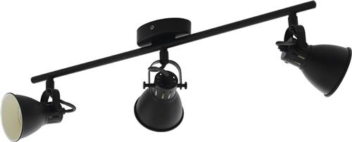 EGLO Seras 2 Spot - GU10 - 3 lichts - 59,5 cm - Zwart
