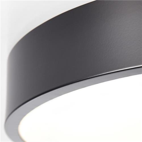 Brilliant Slimline - Plafondlamp - LED 13W - 3000K - Wit/Zwart