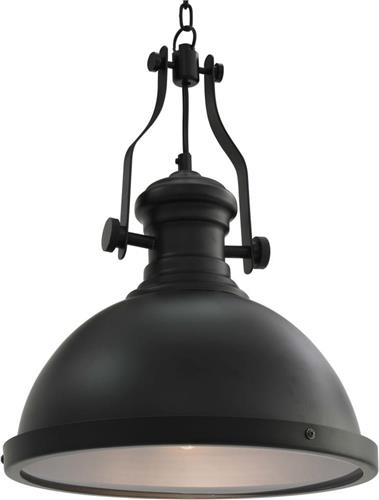 vidaXL Plafondlamp rond E27 zwart