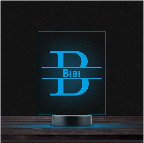 Led Lamp Met Naam - RGB 7 Kleuren - Bibi