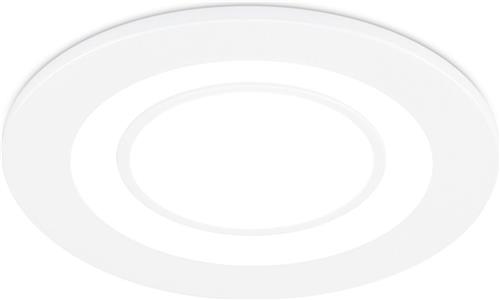 LED Spot - Inbouwspot - Trion Cynomi - 5W - Warm Wit 3000K - Rond - Mat Wit - Kunststof - Ø80mm
