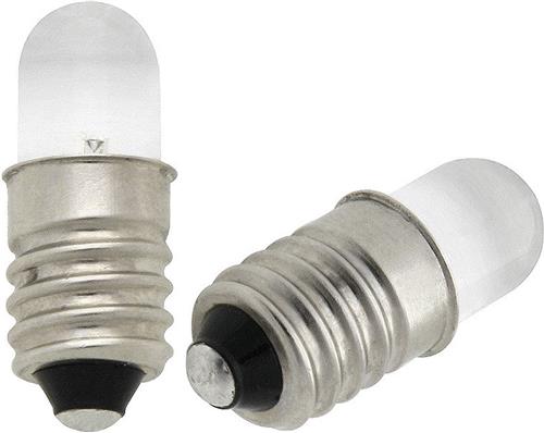 E10 LED lamp - 3V - Warm wit - Met diffuser