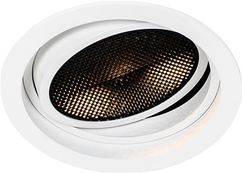 QAZQA Moderne inbouwspot wit verstelbaar - Coop 111 Honey