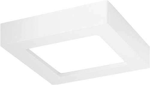 LED Downlight Slim Pro - Igia Strilo - Opbouw Vierkant 6W - Helder/Koud Wit 6000K - Mat Wit - Kunststof