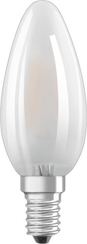 Ledvance Classic LED E14 Kaars Filament Mat 2.5W 250lm - 827 Zeer Warm Wit | Vervangt 25W