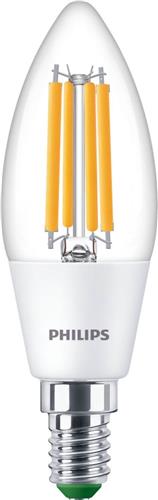 Philips MASTER LEDcandle Ultra Efficient E14 Kaars Helder 2.3W 485lm - 827 Zeer Warm Wit | Vervangt 40W