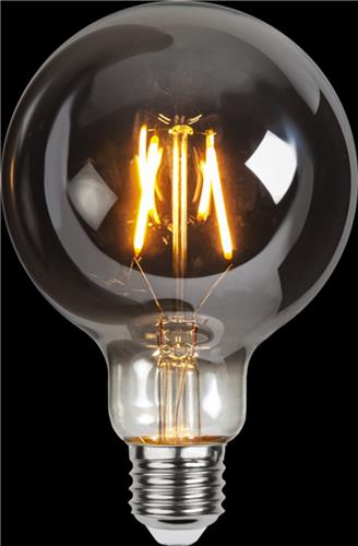 G95 bol - E27 - 1.8W - Super Warm Wit <2200K - Filament - Rookglas