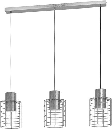 EGLO Milligan Hanglamp - E27 - industrieel - 103 cm - Grijs