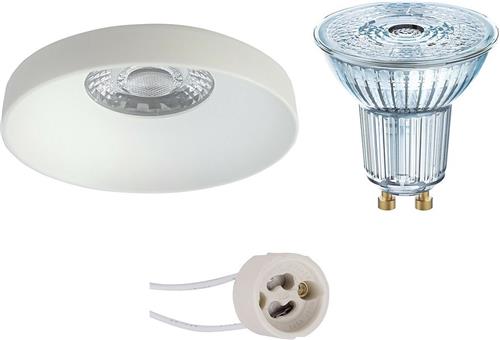 LED Spot Set - OSRAM Parathom PAR16 940 36D - Proma Vrito Pro - GU10 Fitting - Dimbaar - Inbouw Rond - Mat Wit - 3.7W - Natuurlijk Wit 4000K - Ø82mm