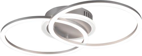 LED Plafondlamp - Plafondverlichting - Torna Venda - 25W - Warm Wit 3000K - Dimbaar - Rond - Mat Titaan - Aluminium
