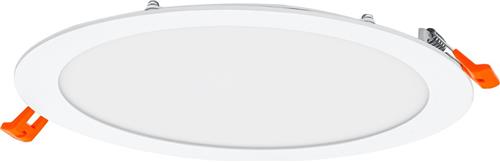LEDVANCE Downlight LED: voor plafond, RECESS SLIM DOWNLIGHT / 22 W, 22-24- V, stralingshoek: 11-, Warm White, 3- K, body materiaal: polyprophylene (pp)/polyamid, IP2-