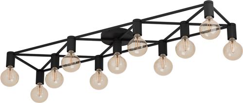 EGLO Speke Plafondlamp - E27 - 156 cm - Zwart