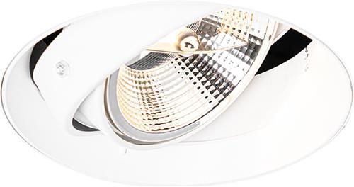 QAZQA Moderne inbouwspot wit GU10 AR111 rond trimless - Oneon