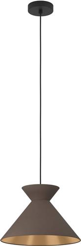 EGLO Nastasia Hanglamp - E27 - Ø 38 cm - Zwart/Cappuccino