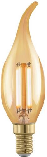 EGLO LED Lamp - E14 - Ø 3,5 cm - Amber - 1700K - Dimbaar