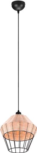 LED Hanglamp - Hangverlichting - Trion Bera XL - E27 Fitting - 1-lichts - Rond - Bruin - Aluminium