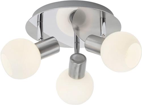 Brilliant Tiara Oppervlak-spotverlichting Chroom, Nikkel, Wit E14 40 W