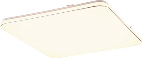 LED Plafondlamp - Trion Lana - 46W - Warm Wit 3000K - Dimbaar - Vierkant - Mat Wit - Kunststof