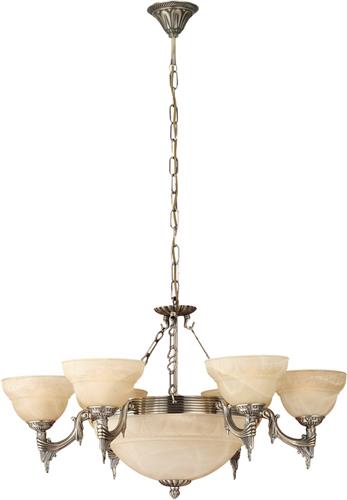 EGLO Marbella - Hanglamp - 6 Lichts - Ø740mm. - Brons - Champagne