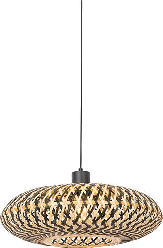 QAZQA ostrava - Oosterse Hanglamp - 1 lichts - Ø 40 cm - Zwart - Woonkamer | Slaapkamer | Keuken