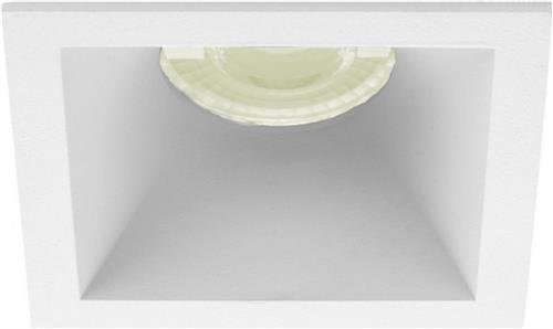Inbouwspot Zeb met Philips HUE White - inbouwspot - Wit - vierkant verdiepte spot - Voor binnen / woonkamer / keuken / slaapkamer - IP20 - GU10 - Buitendiameter: 82MM - boorgat: Vierkante uitsparing - min. Inbouwdiepte: 105MM
