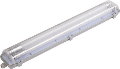 Double Water of LED LED -LED -LED -Kit für T8 120 cm IP65 -Röhrchen (2 LED -Neonrohre 120 cm T8 18W enthalten) - Wit licht - Kunststof - Unité - Wit Neutre 4000K - 5500K - SILUMEN