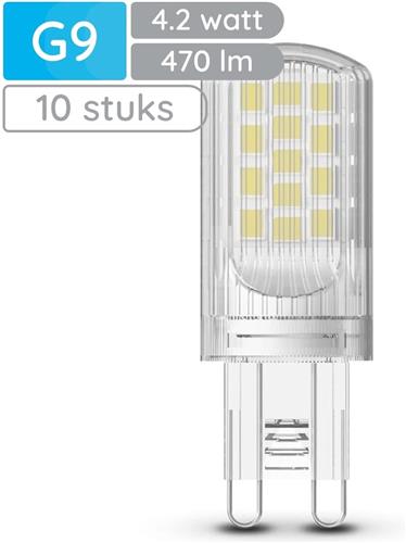Modee LED Lamp G9 - 4.2W 4000K 470 LM 230V - LED Lamp insteek - Wit Licht - 10 stuks