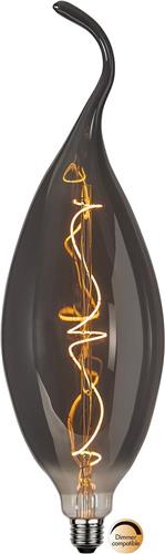 Star Trading LED lamp Industrial Vintage, E27, 45lm, 1.7W, Dimbaar, Grijs, Warm wit, 43.5 cm