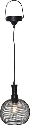 Star Trading Solar hanglamp Zonlicht, LED, zwart, voor buiten, metaal, warm wit, schemersensor, 25 cm