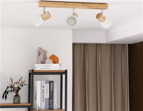 Lindby - buitenspot - 3lichts - hout, metaal - H: 17 cm - E14 - licht hout, wit