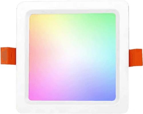 Milight RGBWW led vierkante down light 9 Watt - Slimme verlichting